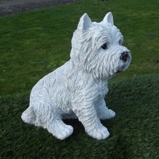 Gartenfigur Hund Westi West