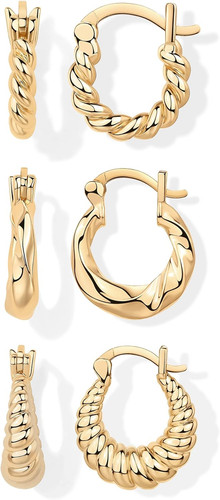 Gold creolen für damen - gold,