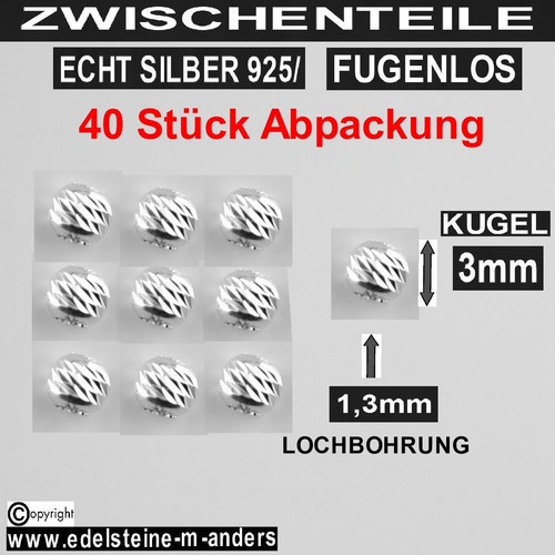 Echt silber zwischen perlen - silber,