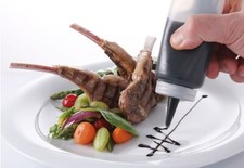 HENDI Spenderflasche für Saucen, Polypropylen, Transparent, 0,35 L