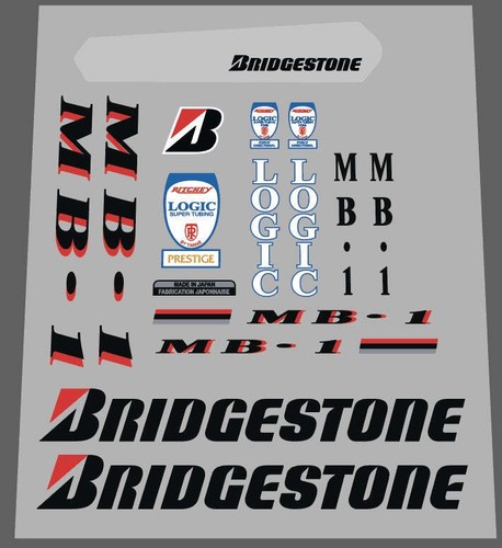 Bridgestone aufkleberset - bridgestone, mb-1