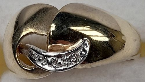 Damenring gold 333 - damenring, diamant