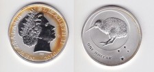 1 Dollar Silber Münze Neuseeland New Zealand Kiwi 2010 1 Unze Ag (166803)