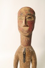 Alte Baule Figur Mann colon Anzug bemalt 29cm HL78 old coloured Figure Baoule