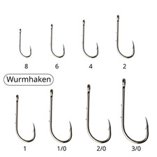 25/50 St. Wurmhaken 8-3/0 Ohr