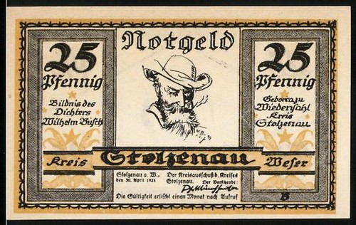 Notgeld stolzenau 1921 25 - 1921,,