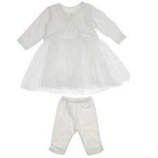 NEUGEBORENES BABY MÄDCHEN BASICS PACK TUTU KLEID CARDIGAN UND LEGGINGS