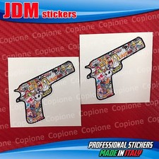 2 Aufkleber Bomb Shoker Hand