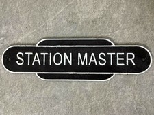 Bahnhof Master Schild Repro