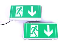2 Schuch 164 KL Kompakte LED-Not- Rettungszeichen Fluchtwegleuchte Notausgang