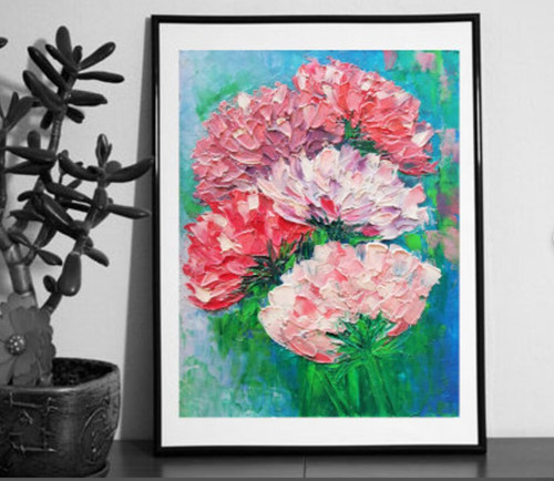 Rose öl gemälde rosa - rose,