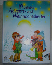 19 beliebte Advents- und Weihnachtslieder,  allerliebstes altes  Kinderbuch