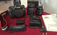 Canon EOS 2000D DSLR-Kamera  mit 18-55mm und 50mm Objetiv