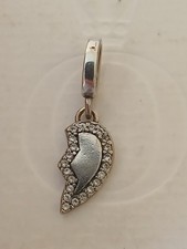 Original Pandora, Dangle Herzhälfte, "friends to the end" , Zirkonia, retired