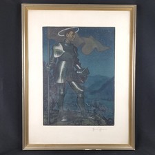 große Farblithografie