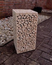 Holzsaeule,Hocker,Saeule,Blume