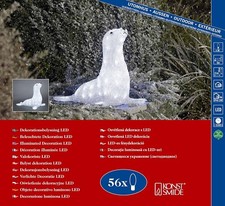 LED Acryl Seehund 37x35cm 56er kaltweiß außen Konstsmide 6151-203