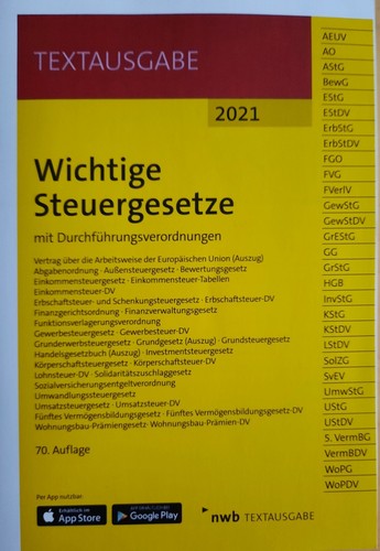 Wichtige steuergesetze 2021 - wichtige,