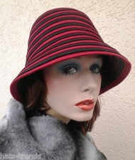 Damenhut Glockenhut 30ger Stil warm Wollhut Anlasshüte Damenmützen Winter Mützen