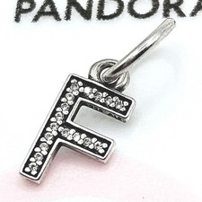 Pandora Charm "Buchstabe F" 791318 Filigraner Alphabet Charm Zirkonia Silber 