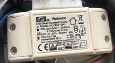 Waiberlon HLV45012R1 Ersatz Trafo Converter 17-27V 450mA 8-12W Led Driver