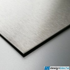 Edelstahl K240 geschliffen V2A/ V4A  Abdeckblech Metallplatte rostfrei bis 2m