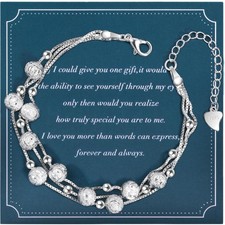 YELUWA Silber Armkette Damen