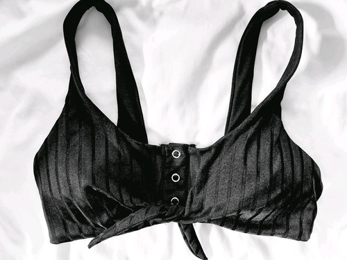 Damen bikini oberteil schwarz - bikini,