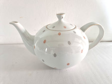 Vintage Arzberg Teekanne Dekor bunte Kringel 50er 60er mid century