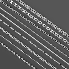 40-80cm Edelstahl Halskette