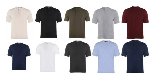 Herren kurzarm henley shirt - herren,