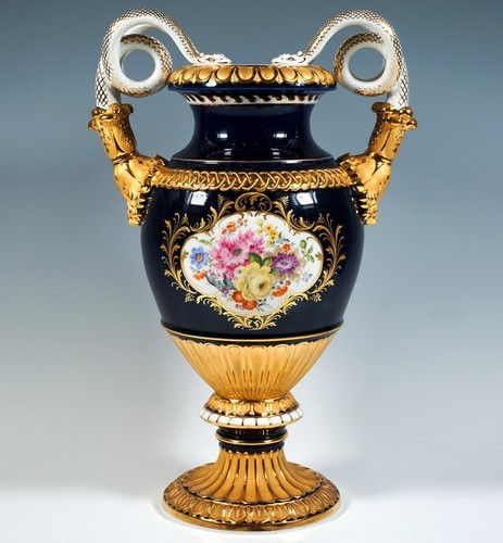 Meissen schlangen henkel vase - henkel,