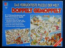 529 Teile Puzzle Doppelt gemoppelt, das verrückteste Puzzle der Welt "Skispaß"
