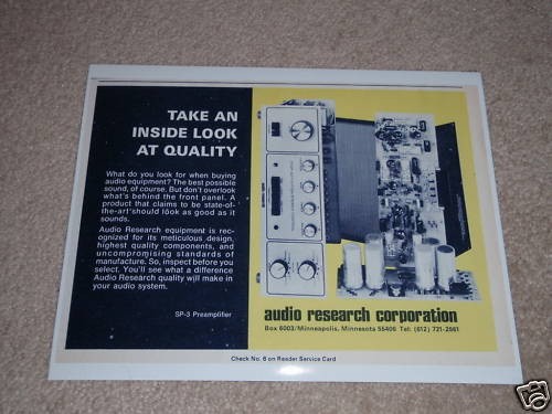 Audio research 3 - audio, sp-3