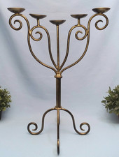 Kerzenständer Handarbeit Einzelstück Schmiedeeisen, Kerzenleuchter, 5armig, A990