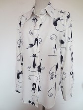 Long-Bluse Hemdbluse langarm S