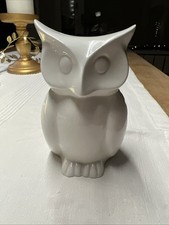 Porzellan eule weiß spardose - porzellan,