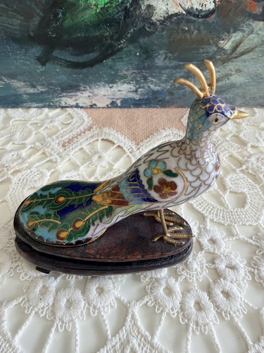 Cloisonné vogel figur - cloisonné, emaille