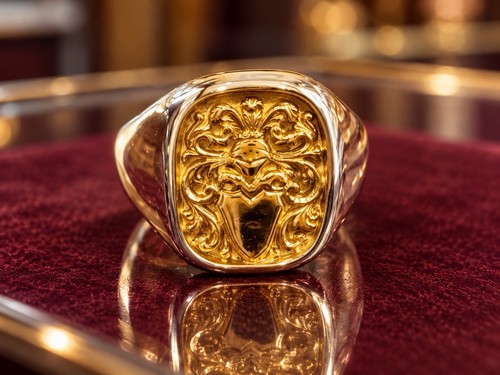 Herrenring araldik gelb und - herrenring, gelb-