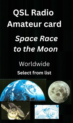 Qsl amateurfunkkarte space - qsl,