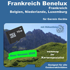 Frankreich Benelux Karte Topo
