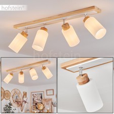Decken Lampe Holz Glas