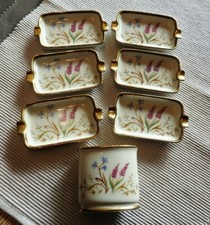 Eschenbach Libelle Gräser W531 Porzellan Aschenbecher Zigarettengefäß selten TOP