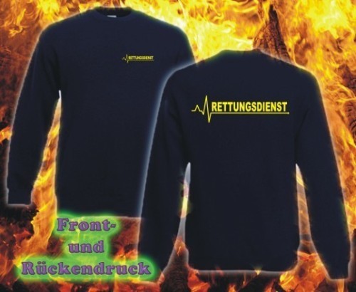Rettungsdienst sweatshirt navy - rettungsdienst,