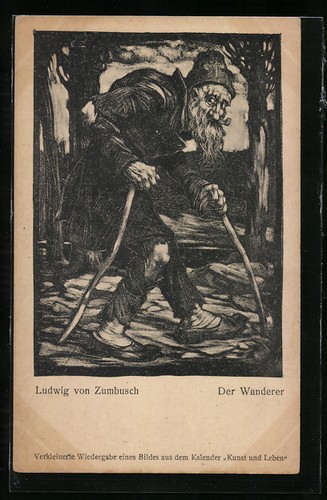 Künstler ludwig von - künstler-ak,
