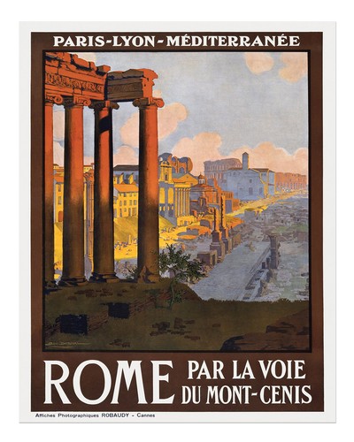 Vintage rom reiseplakat - vintage,