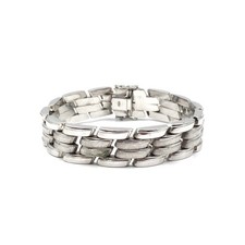 835 Silber Armband Glieder Herren Schmuck 18.0cm modern 14.2mm 32.2 Gramm