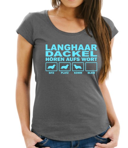 Woman shirt langhaar dackel - langhaar,