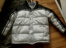 Herren Stepp Anorak Gr. M, Schwarz / Silbergrau