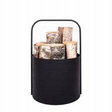 Kaminholzständer Metall schwarz KAMINHOLZKORB Feuerkorb Holzkorb KAMIN 35-40